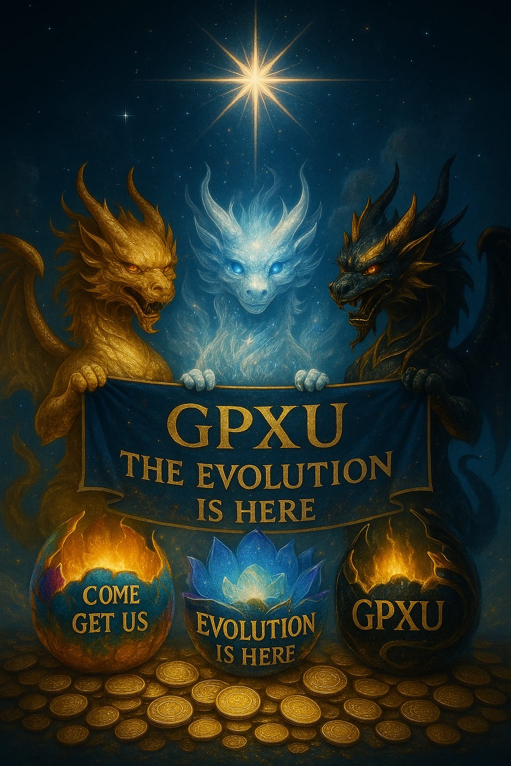 Golden Pixiu Evolution Artwork